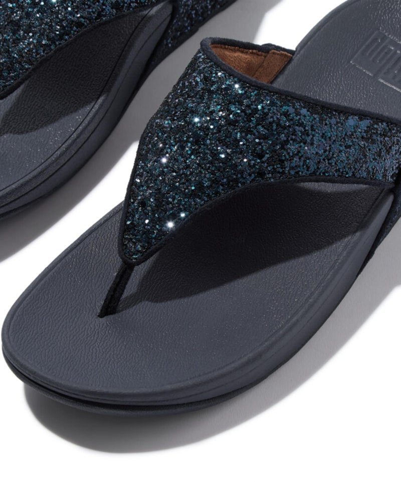 FitFlop صنادل فيت فلوب لولو المتلألئة، اللون: منتصف الليل البحري، الحجم: 8 (X03-399-060) - Image 3